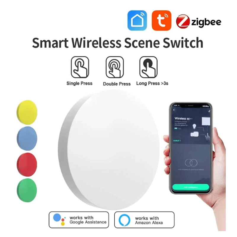 Smart Home Voice Control - Tuya ZigBee – bouton intelligent sans
