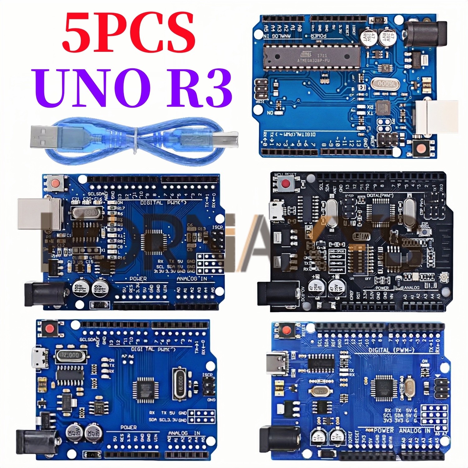 Smart Home Esp8266 - 1-5 ensemble/boîte officielle UNO R3 ATMEGA16U2