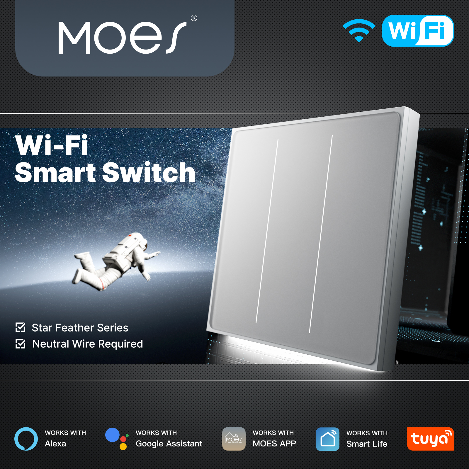 Smart Home Networking - MOES Tuya WiFi Smart Star plume