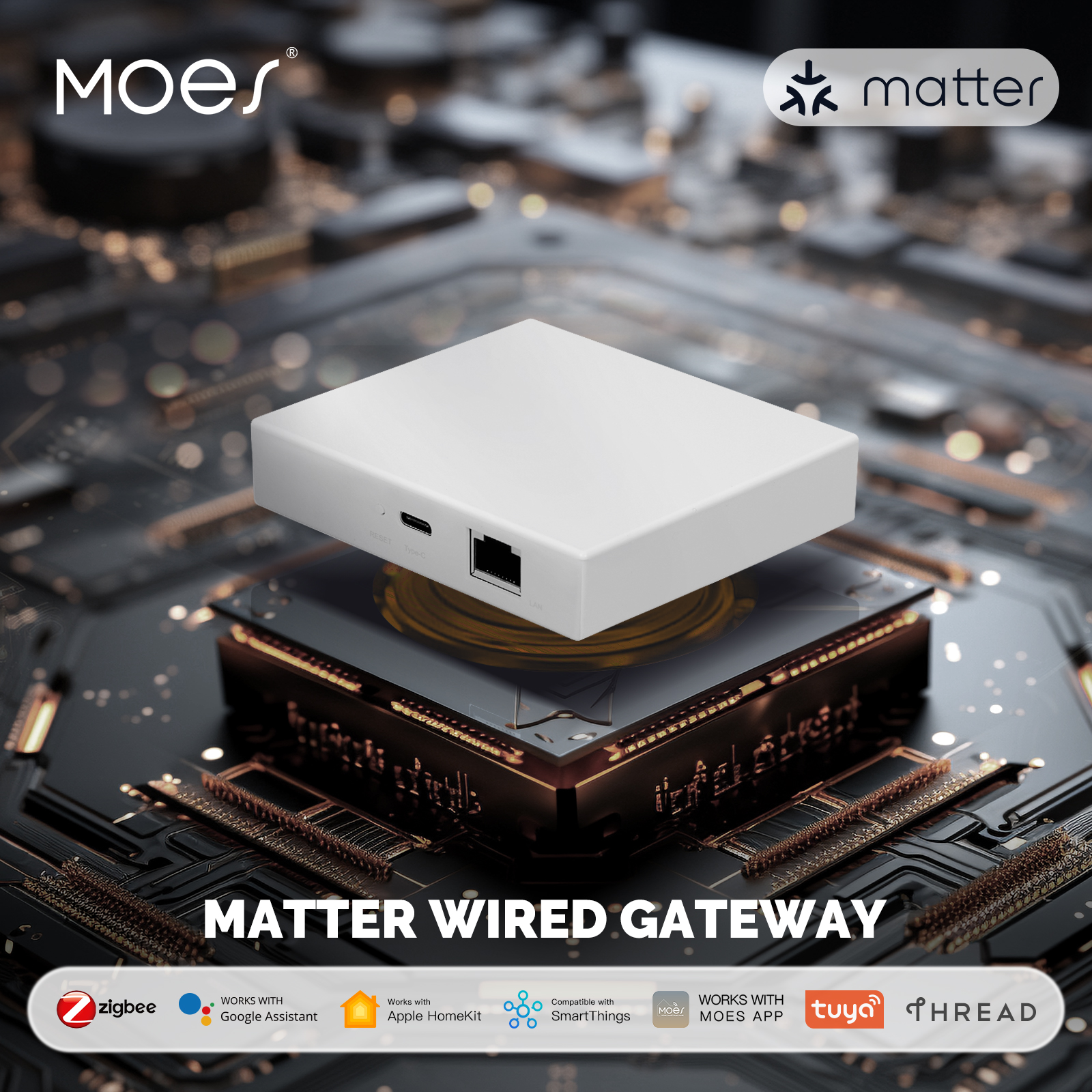Smart Home Bridge - MOES Tuya Zigbee Matter fil passerelle