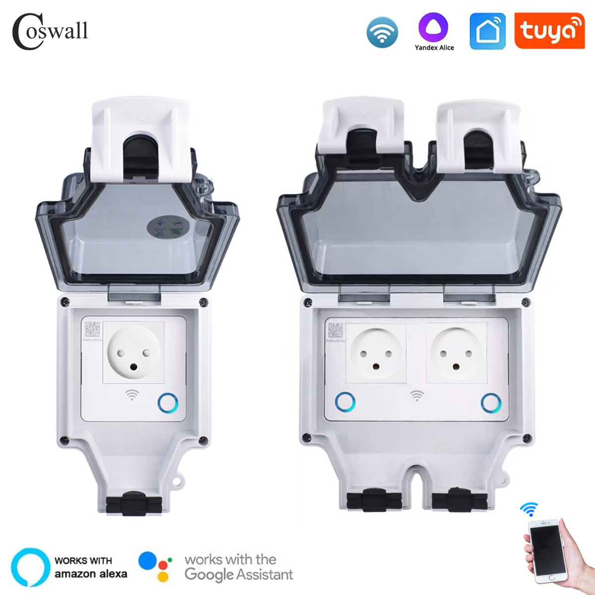 Smart Home Living Room - Coswall Tuya Wifi IP66 étanche israël