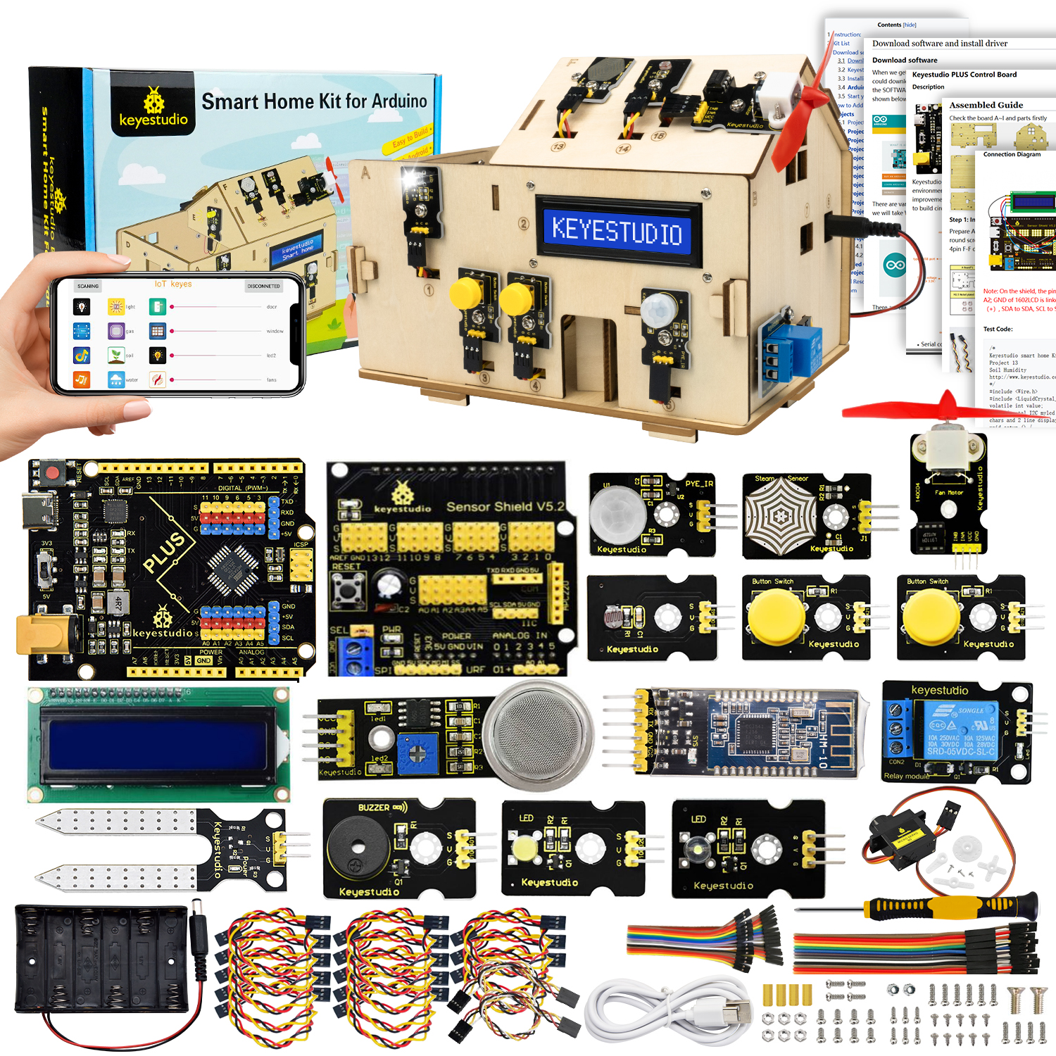 Smart Home Certification - Kit Maison Intelligente IOT Keyestudio avec