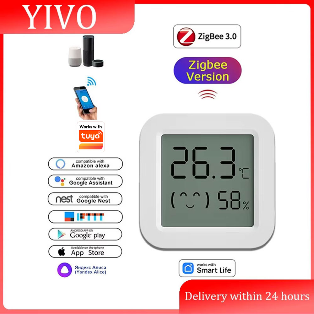 Smart Home Zigbee 3.0 - Capteur de température et d'humidité Zigbee