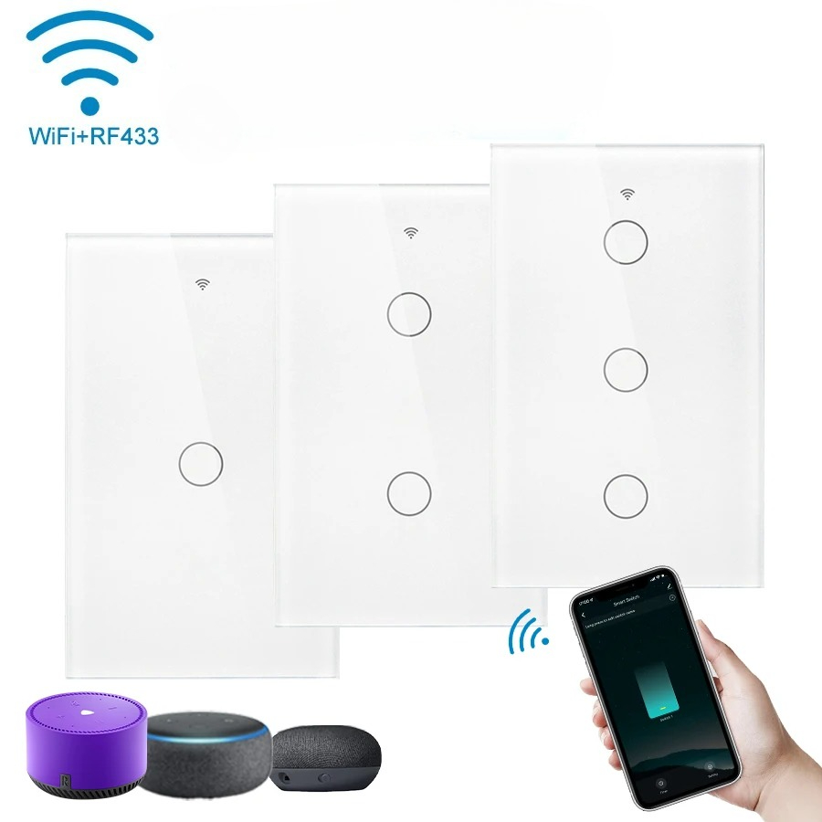 Homesmart Online - Interrupteur mural intelligent tactile WiFi Tuya