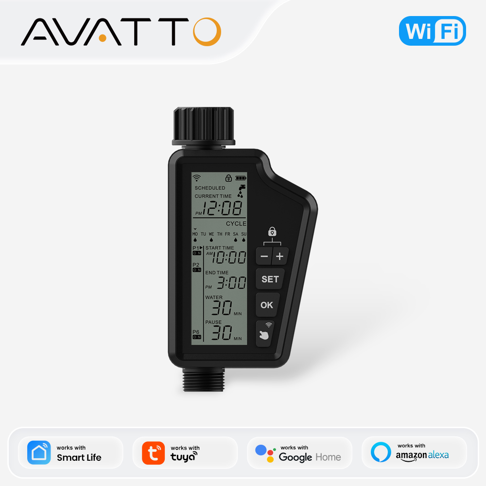Smart Home Interior - AVATTO Tuya WIFI minuterie d'arrosage de