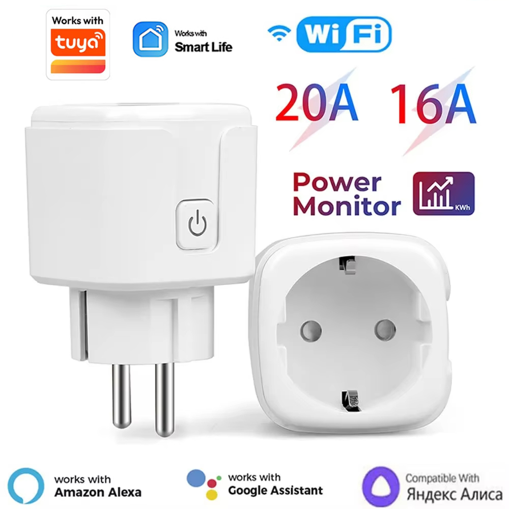 Smart Home Living Room - Prise intelligente Wi-Fi 20A UE, commande