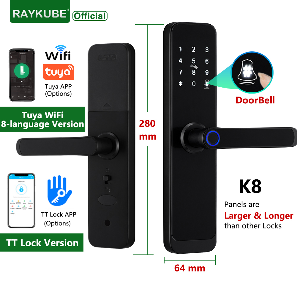Smart Home Website - RAYKUBE K8 serrure de porte intelligente