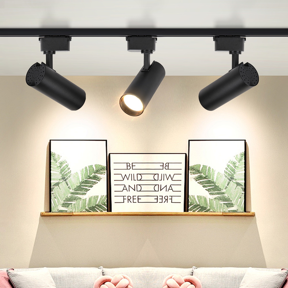 Smart Home Living Room - Éclairage LED sur rail avec contrôle