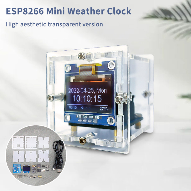 Kit d'horloge météo miniature  - Smart Home Esp8266 avis et prix