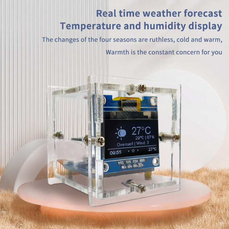 Kit d'horloge météo miniature  - Smart Home Esp8266 avis et prix