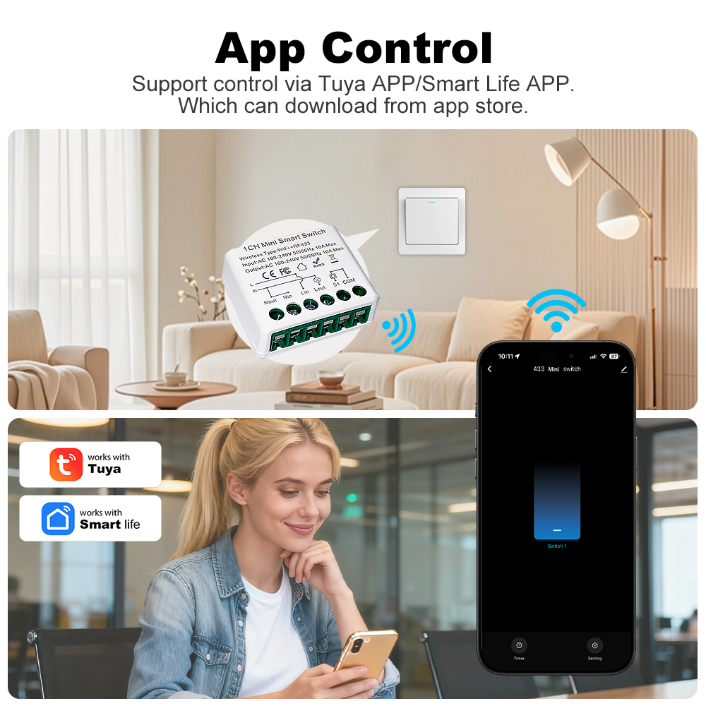 Interrupteurs intelligents Tuy - Smart Home Automation avis et prix