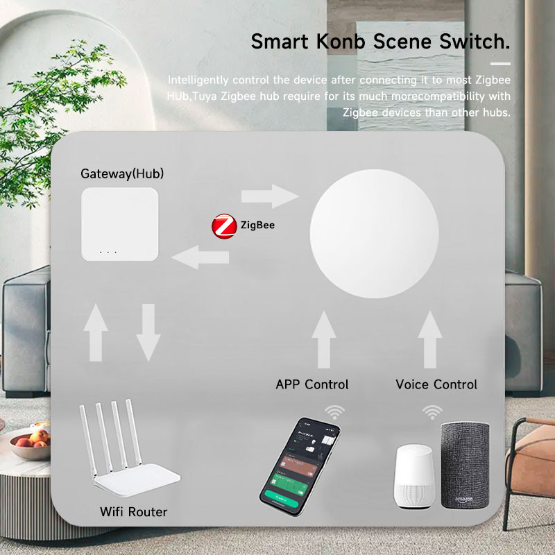Tuya ZigBee – bouton intellige - Smart Home Voice Control avis et prix