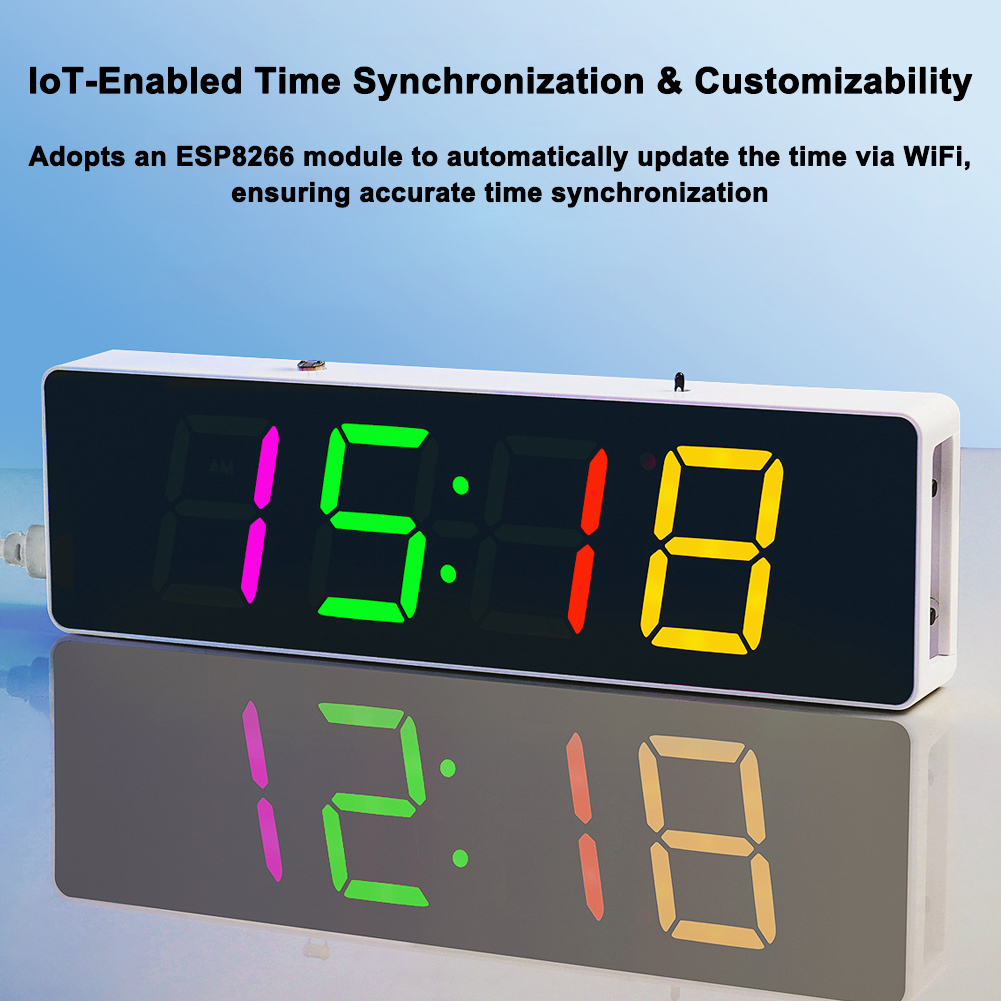 Kit d'horloge WiFi coloré, hor - Smart Home Esp8266 avis et prix
