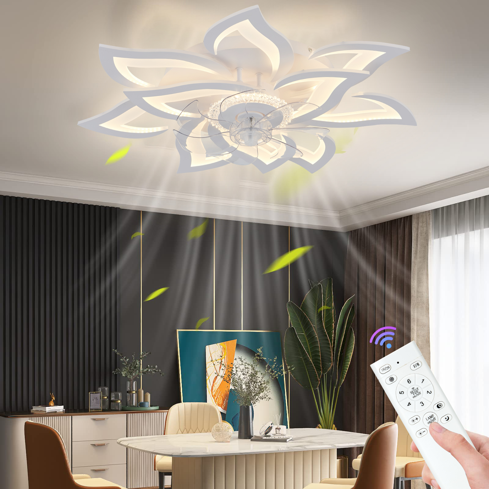 Ventilateur de plafond Lotus L - Smart Home Living Room avis et prix