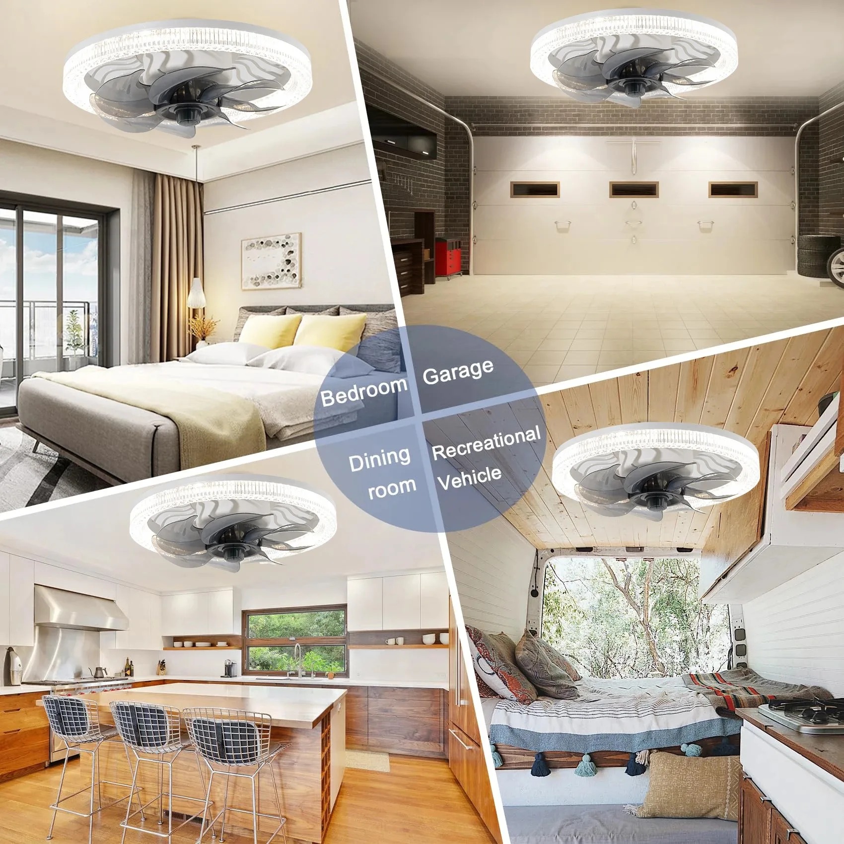 Lampe de ventilateur de plafon - Smart Home Living Room avis et prix