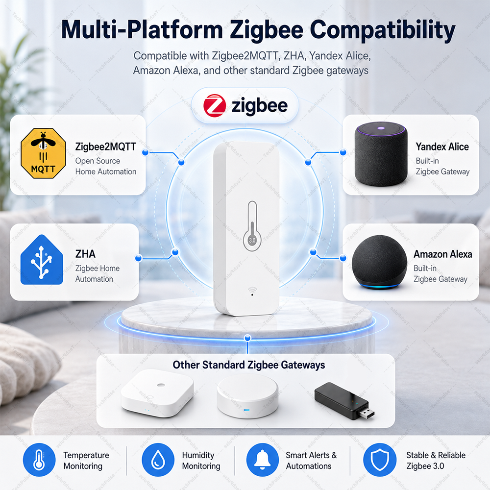 Capteur de température et d'hu - Smart Home Zigbee 3.0 avis et prix