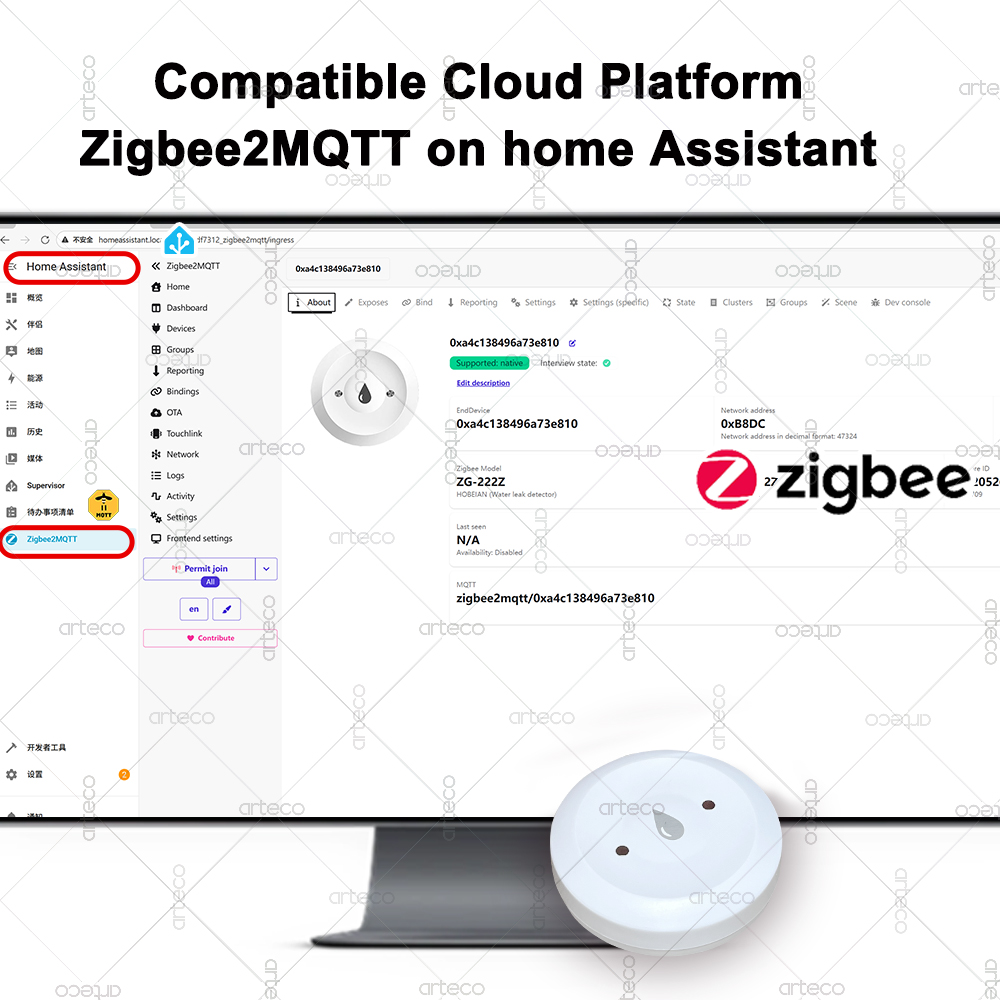 Tuya – capteur d'eau intellige - Smart Home Website avis et prix