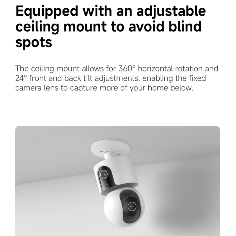 Caméra intelligente Xiaomi C50 - Smart Home Xiaomi Devices avis et prix