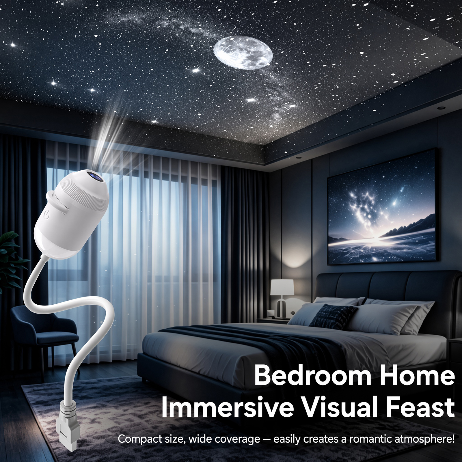 Projecteur de lumière nocturne - Smart Home Ac avis et prix