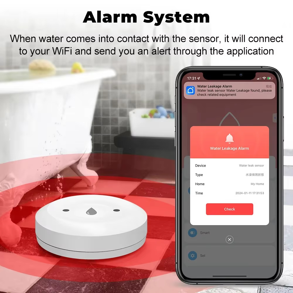 Détecteur de fuite d'eau intel - Smart Home Zigbee 3.0 avis et prix