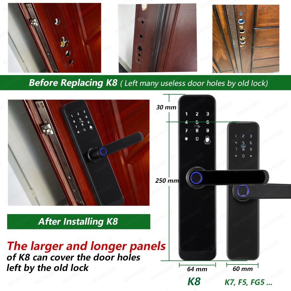 RAYKUBE K8 serrure de porte in - Smart Home Website avis et prix