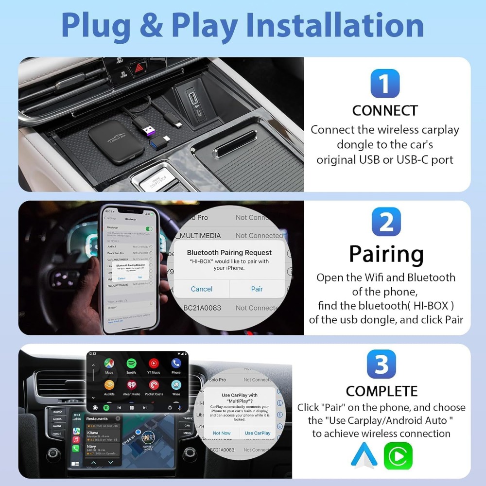 Adaptateur CarPlay sans fil, p - Smart Home Ac avis et prix