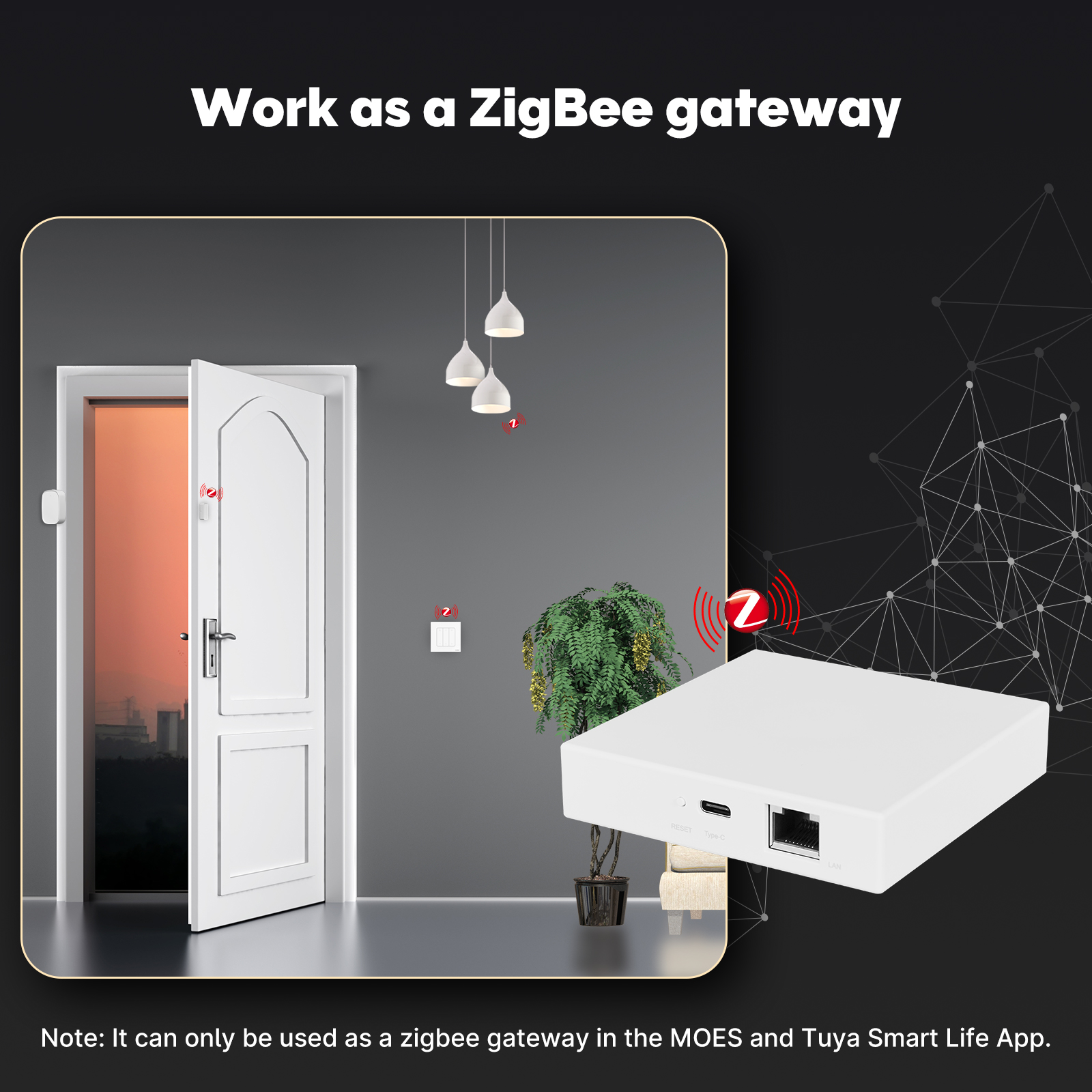 Passerelle Hub MOES Tuya ZigBe - Smart Home Bridge avis et prix