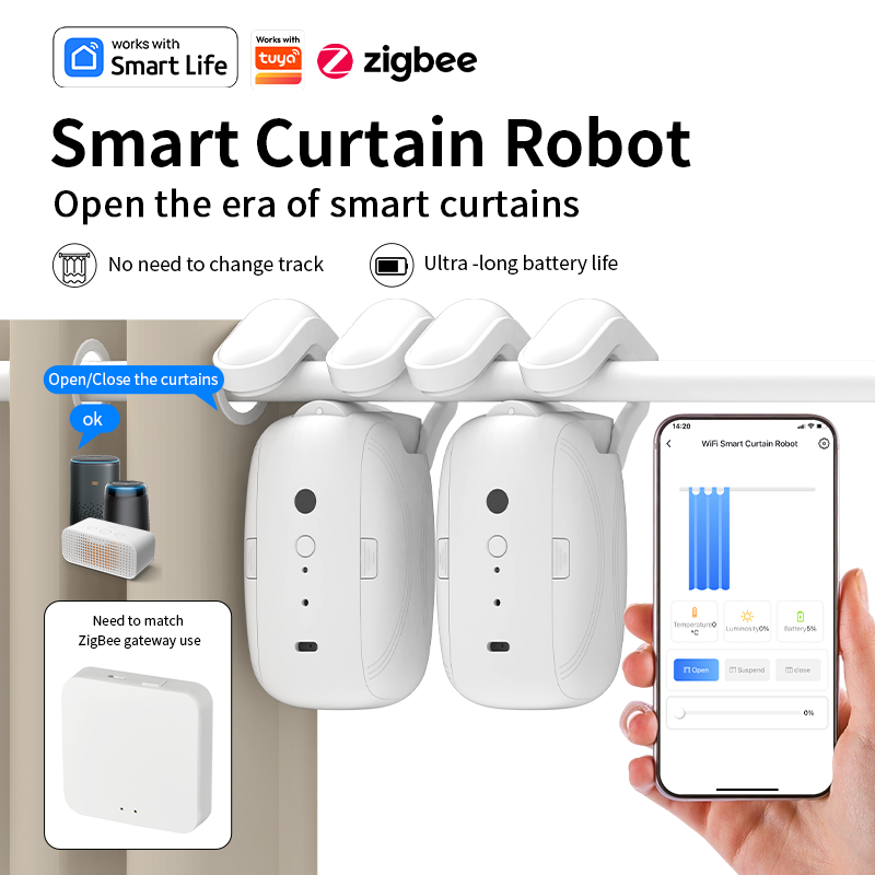 Zigbee – pilote de rideau inte - Smart Home Robot avis et prix