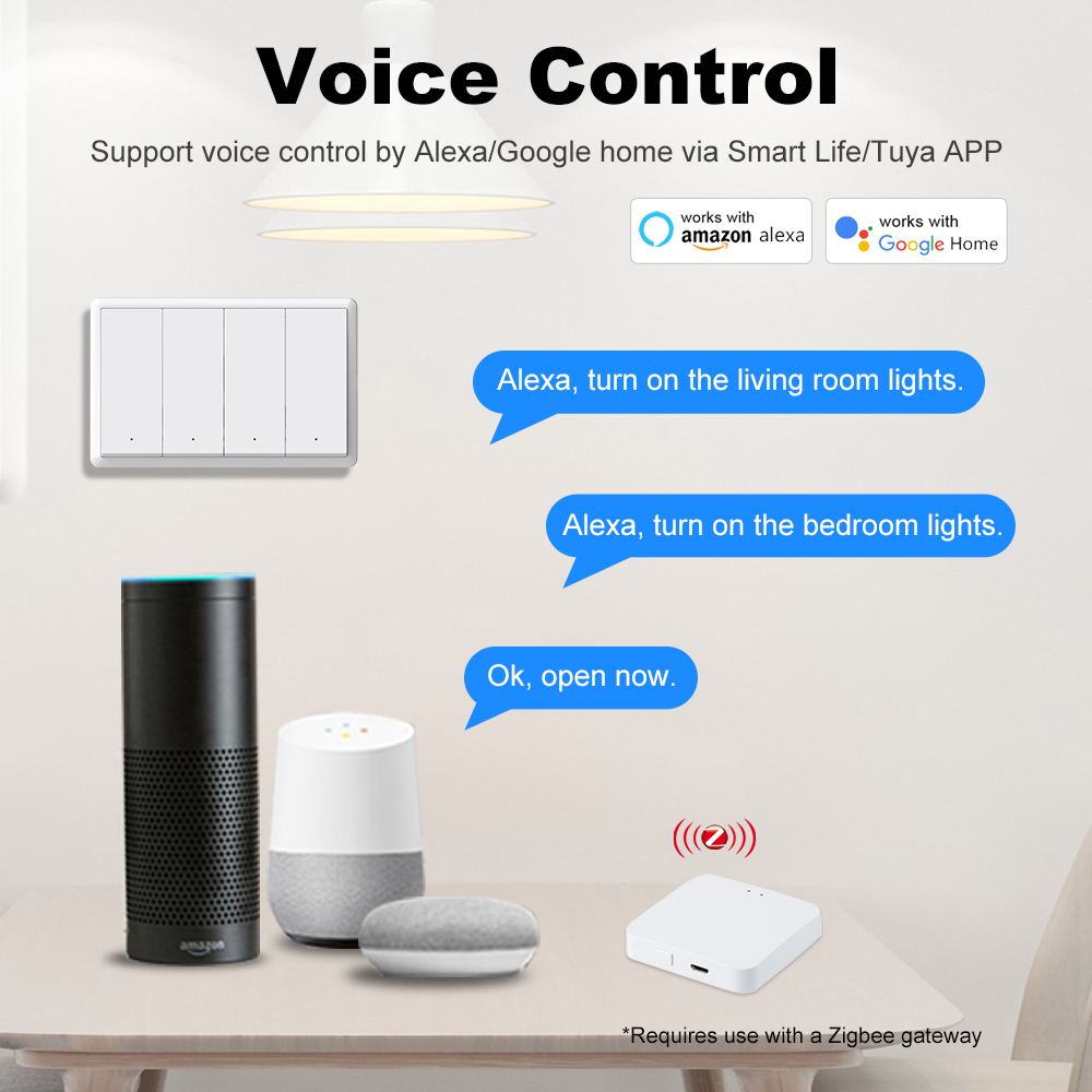 Interrupteur intelligent MANHO - Smart Home Voice Control avis et prix