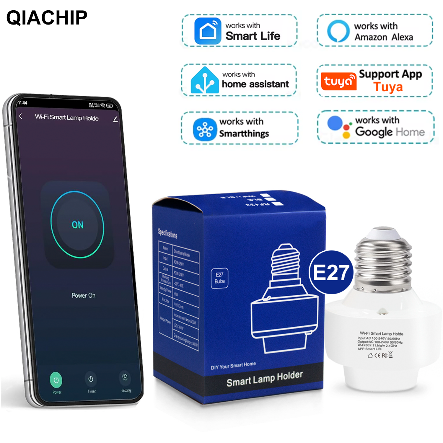 Adaptateur de douille E27 inte - Smart Home Ac avis et prix