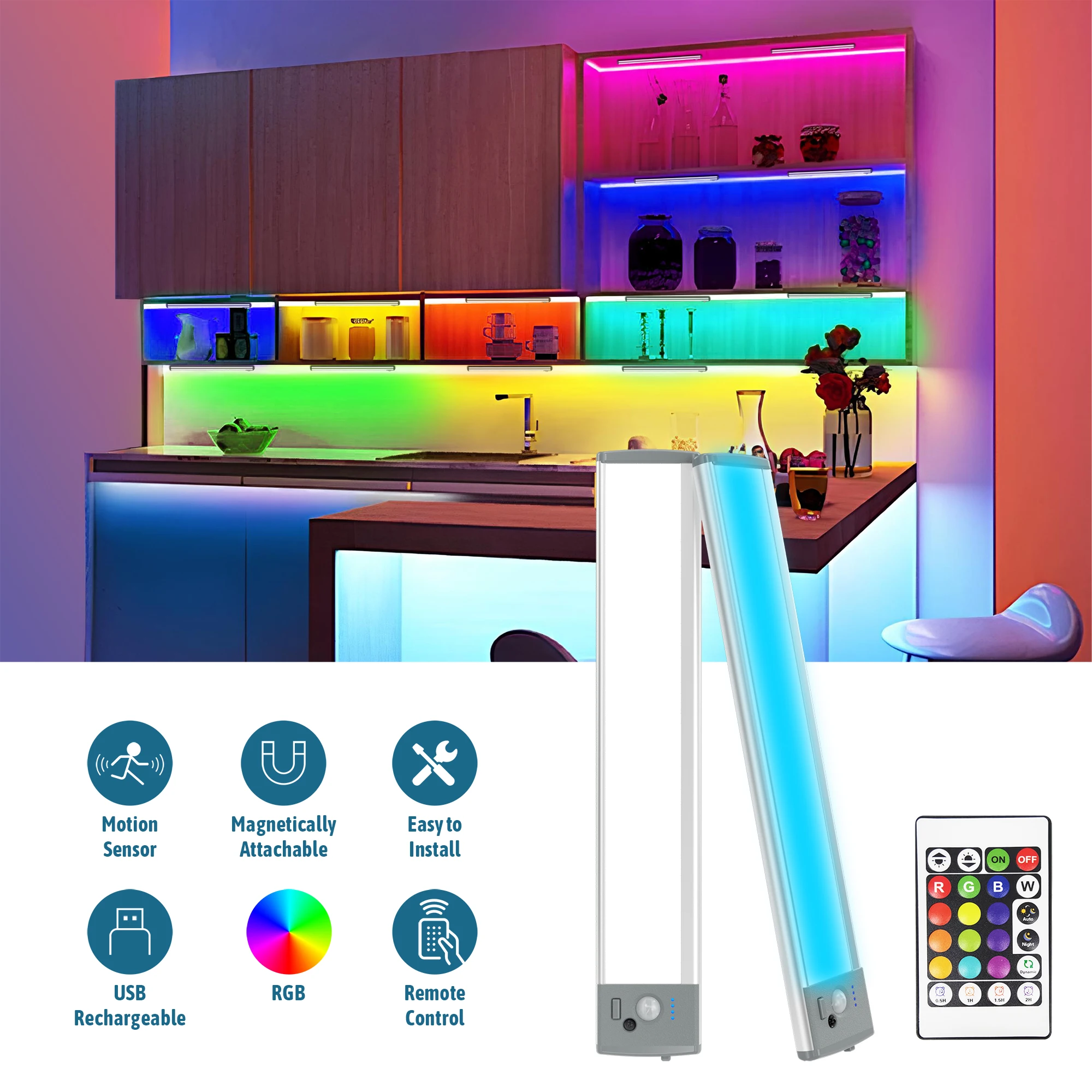 Lumières colorées rechargeable - Smart Home Living Room avis et prix